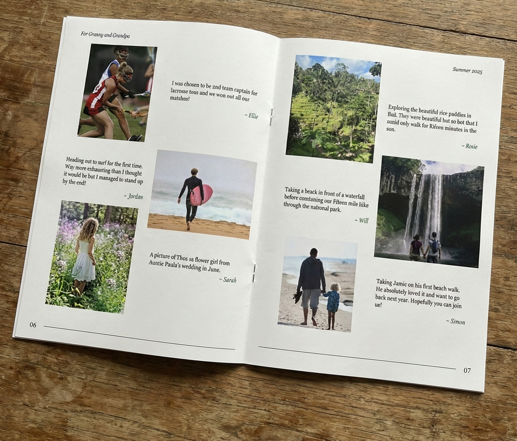 The Family Chronicle booklet